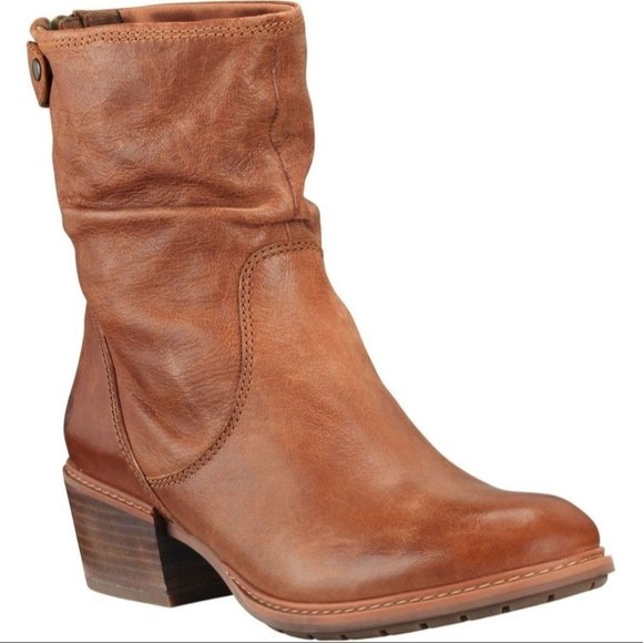 Timberland Sutherlin Bay Slouch Leather Boots Size 8.5